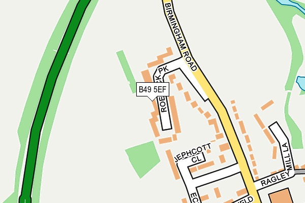 B49 5EF map - OS OpenMap – Local (Ordnance Survey)