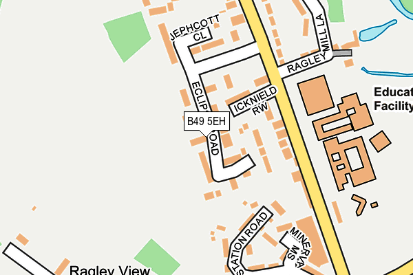 B49 5EH map - OS OpenMap – Local (Ordnance Survey)