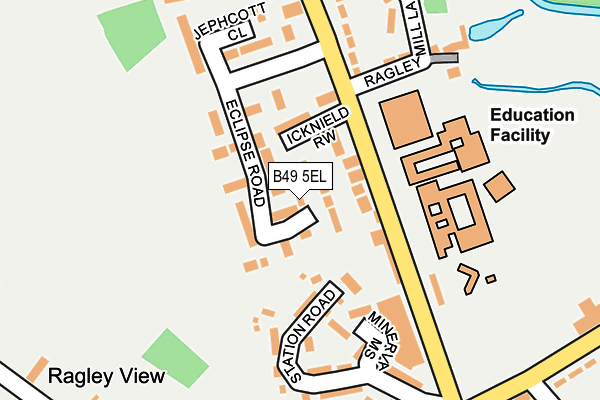 B49 5EL map - OS OpenMap – Local (Ordnance Survey)