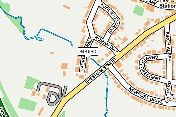 B49 5HD map - OS OpenMap – Local (Ordnance Survey)