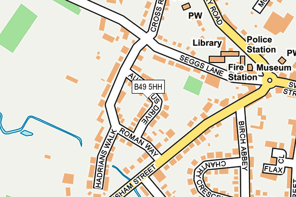 B49 5HH map - OS OpenMap – Local (Ordnance Survey)