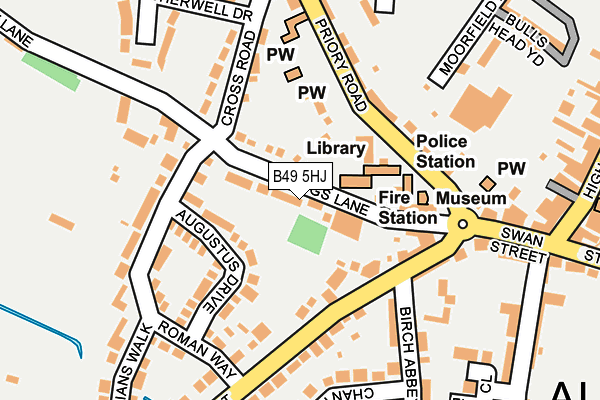 B49 5HJ map - OS OpenMap – Local (Ordnance Survey)