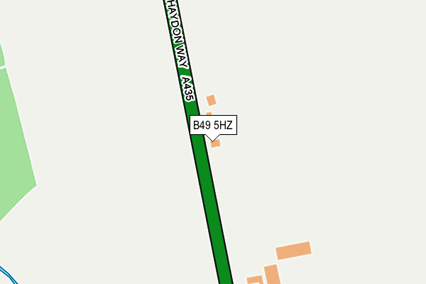 B49 5HZ map - OS OpenMap – Local (Ordnance Survey)