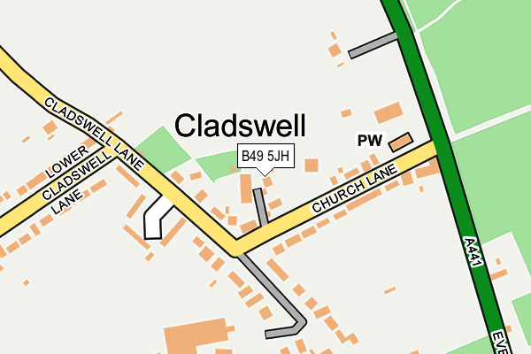 B49 5JH map - OS OpenMap – Local (Ordnance Survey)