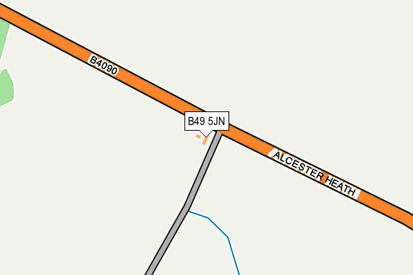 B49 5JN map - OS OpenMap – Local (Ordnance Survey)