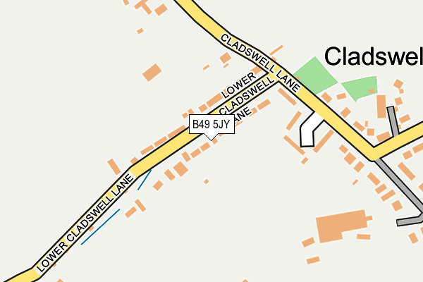 B49 5JY map - OS OpenMap – Local (Ordnance Survey)