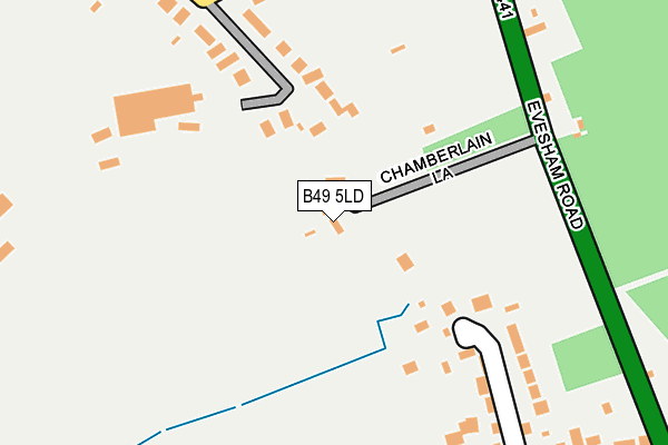 B49 5LD map - OS OpenMap – Local (Ordnance Survey)
