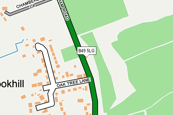 B49 5LG map - OS OpenMap – Local (Ordnance Survey)