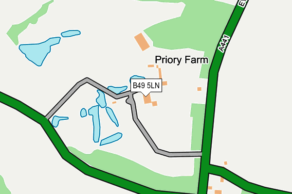 B49 5LN map - OS OpenMap – Local (Ordnance Survey)