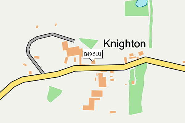 B49 5LU map - OS OpenMap – Local (Ordnance Survey)