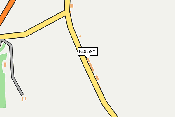 B49 5NY map - OS OpenMap – Local (Ordnance Survey)