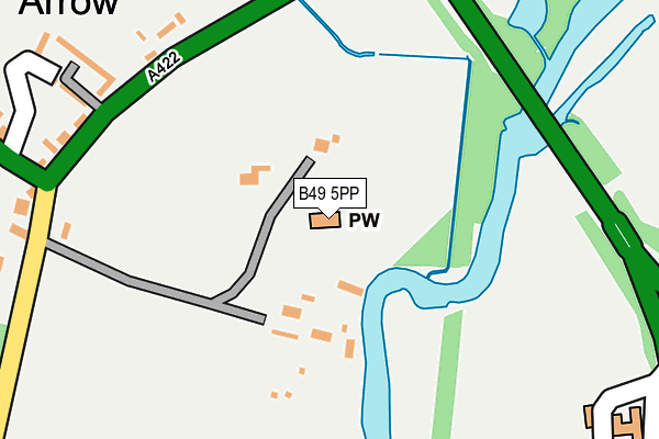 B49 5PP map - OS OpenMap – Local (Ordnance Survey)