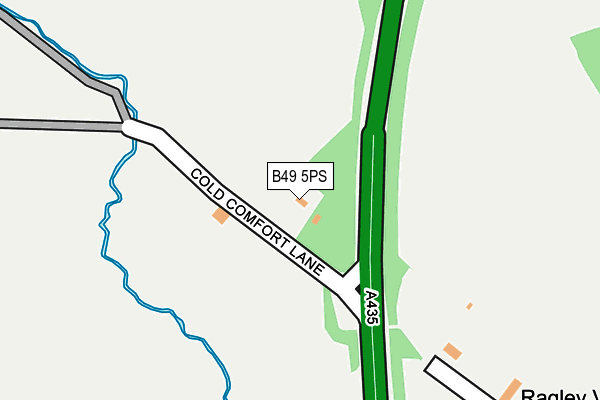 B49 5PS map - OS OpenMap – Local (Ordnance Survey)