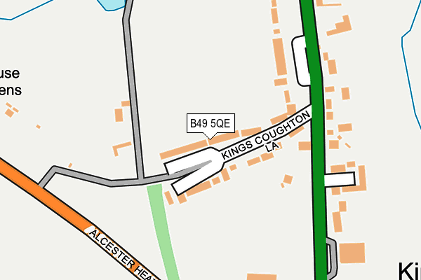 B49 5QE map - OS OpenMap – Local (Ordnance Survey)