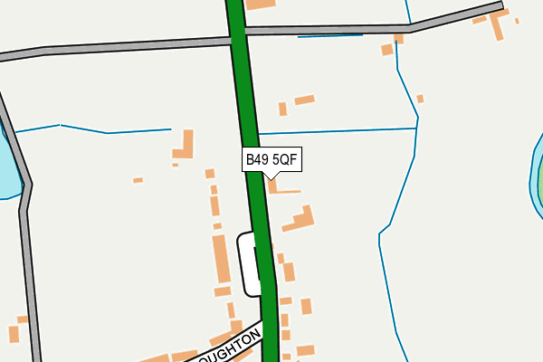 B49 5QF map - OS OpenMap – Local (Ordnance Survey)