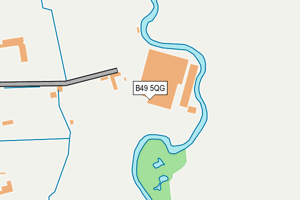 B49 5QG map - OS OpenMap – Local (Ordnance Survey)