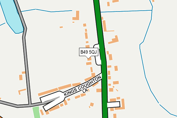 B49 5QJ map - OS OpenMap – Local (Ordnance Survey)