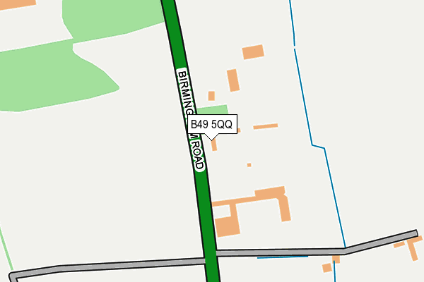 B49 5QQ map - OS OpenMap – Local (Ordnance Survey)