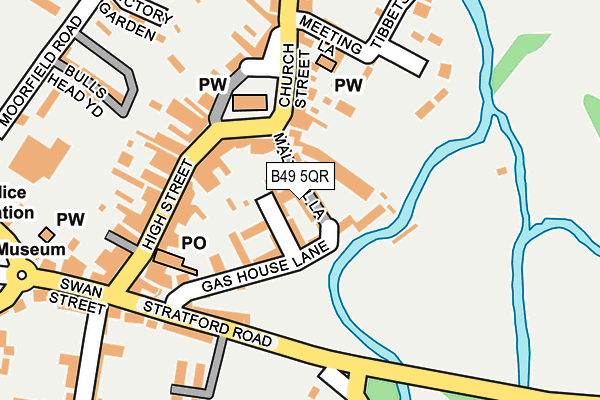 B49 5QR map - OS OpenMap – Local (Ordnance Survey)
