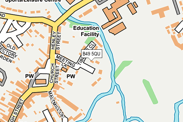 B49 5QU map - OS OpenMap – Local (Ordnance Survey)