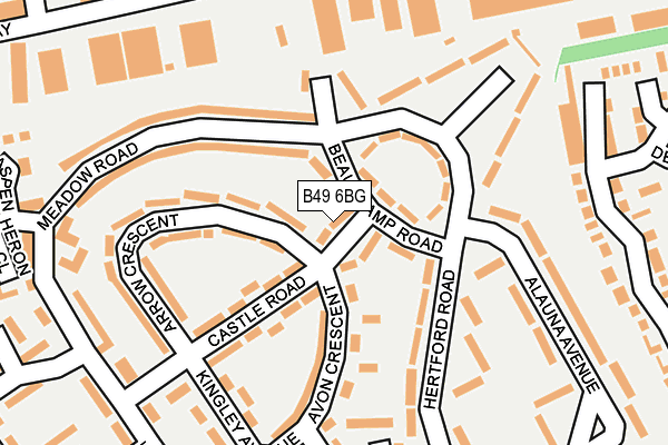 B49 6BG map - OS OpenMap – Local (Ordnance Survey)