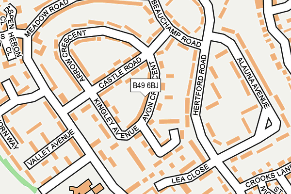 B49 6BJ map - OS OpenMap – Local (Ordnance Survey)