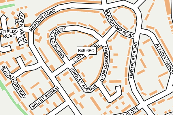 B49 6BQ map - OS OpenMap – Local (Ordnance Survey)