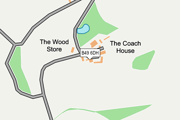 B49 6DH map - OS OpenMap – Local (Ordnance Survey)