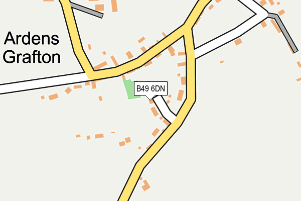 B49 6DN map - OS OpenMap – Local (Ordnance Survey)