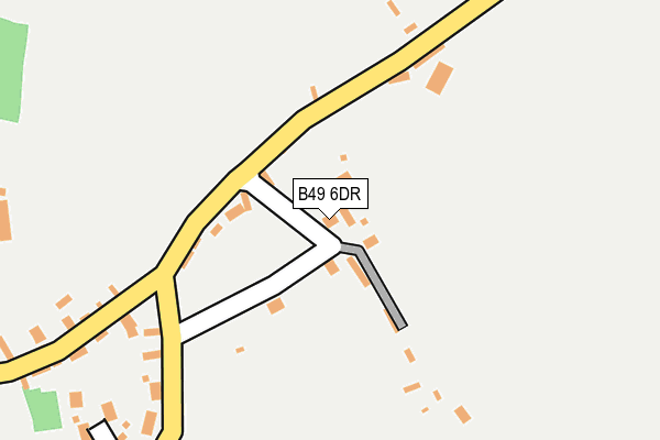 B49 6DR map - OS OpenMap – Local (Ordnance Survey)