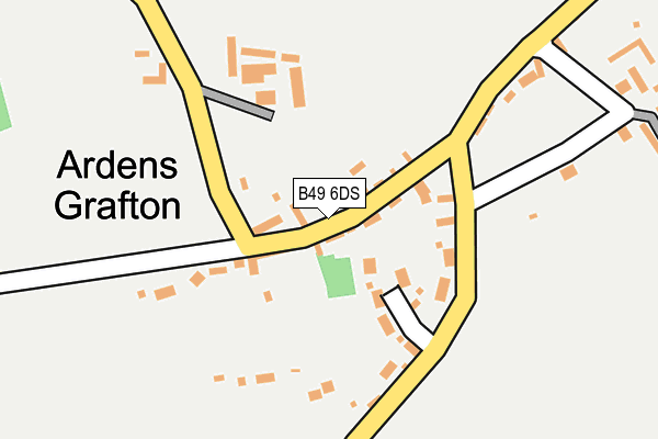 B49 6DS map - OS OpenMap – Local (Ordnance Survey)