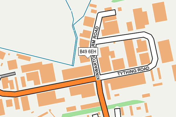 B49 6EH map - OS OpenMap – Local (Ordnance Survey)