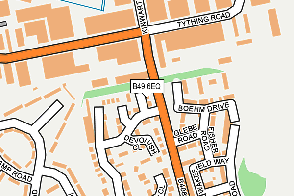B49 6EQ map - OS OpenMap – Local (Ordnance Survey)