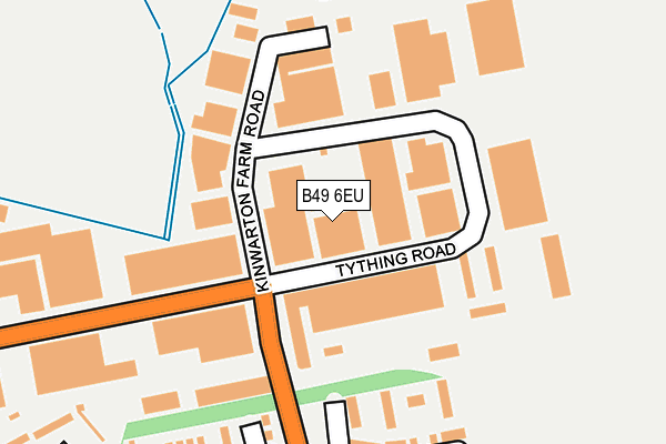 B49 6EU map - OS OpenMap – Local (Ordnance Survey)