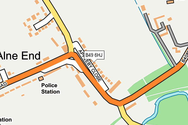 B49 6HJ map - OS OpenMap – Local (Ordnance Survey)