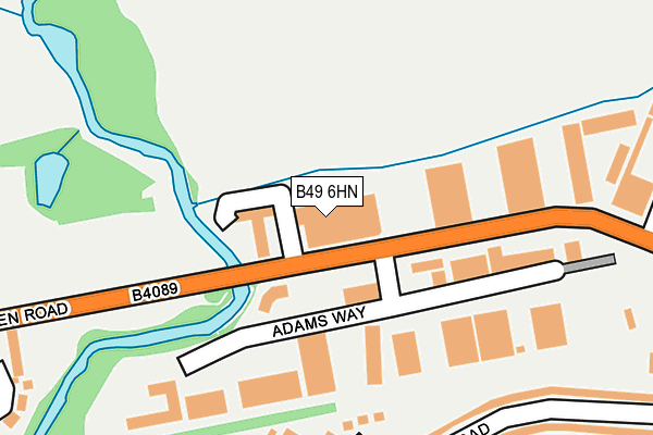 B49 6HN map - OS OpenMap – Local (Ordnance Survey)