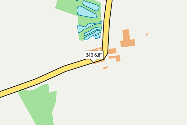 B49 6JF map - OS OpenMap – Local (Ordnance Survey)
