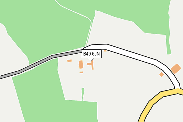 B49 6JN map - OS OpenMap – Local (Ordnance Survey)