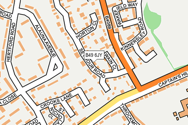 B49 6JY map - OS OpenMap – Local (Ordnance Survey)