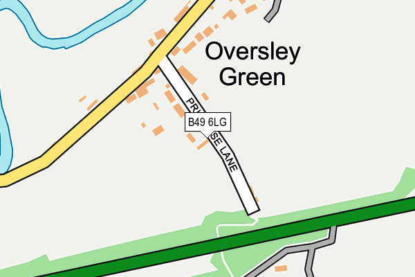 B49 6LG map - OS OpenMap – Local (Ordnance Survey)
