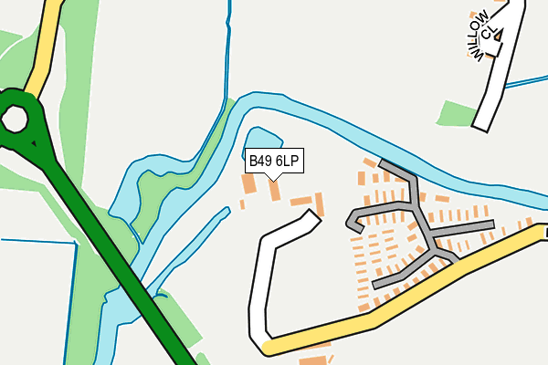 B49 6LP map - OS OpenMap – Local (Ordnance Survey)