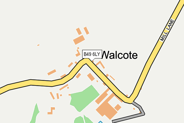 B49 6LY map - OS OpenMap – Local (Ordnance Survey)