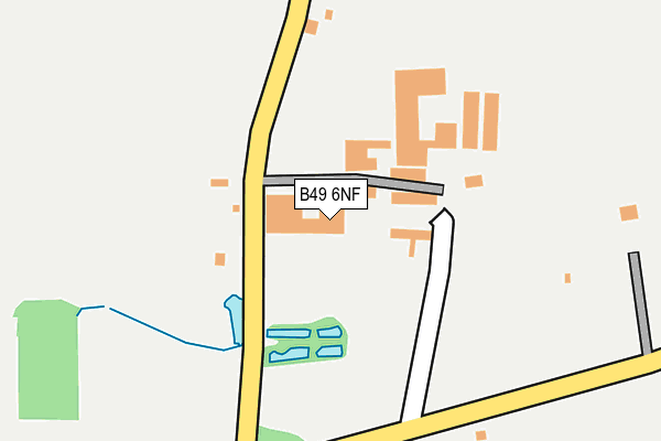 B49 6NF map - OS OpenMap – Local (Ordnance Survey)
