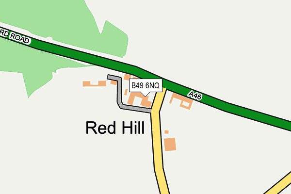 B49 6NQ map - OS OpenMap – Local (Ordnance Survey)