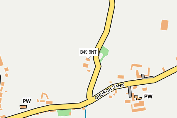 B49 6NT map - OS OpenMap – Local (Ordnance Survey)