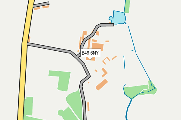 B49 6NY map - OS OpenMap – Local (Ordnance Survey)