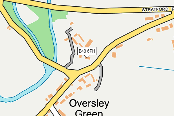 B49 6PH map - OS OpenMap – Local (Ordnance Survey)