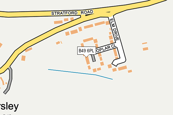 B49 6PL map - OS OpenMap – Local (Ordnance Survey)