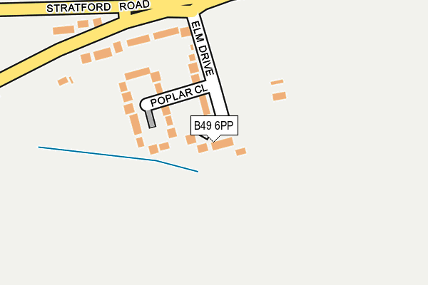 B49 6PP map - OS OpenMap – Local (Ordnance Survey)