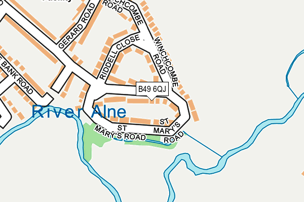 B49 6QJ map - OS OpenMap – Local (Ordnance Survey)